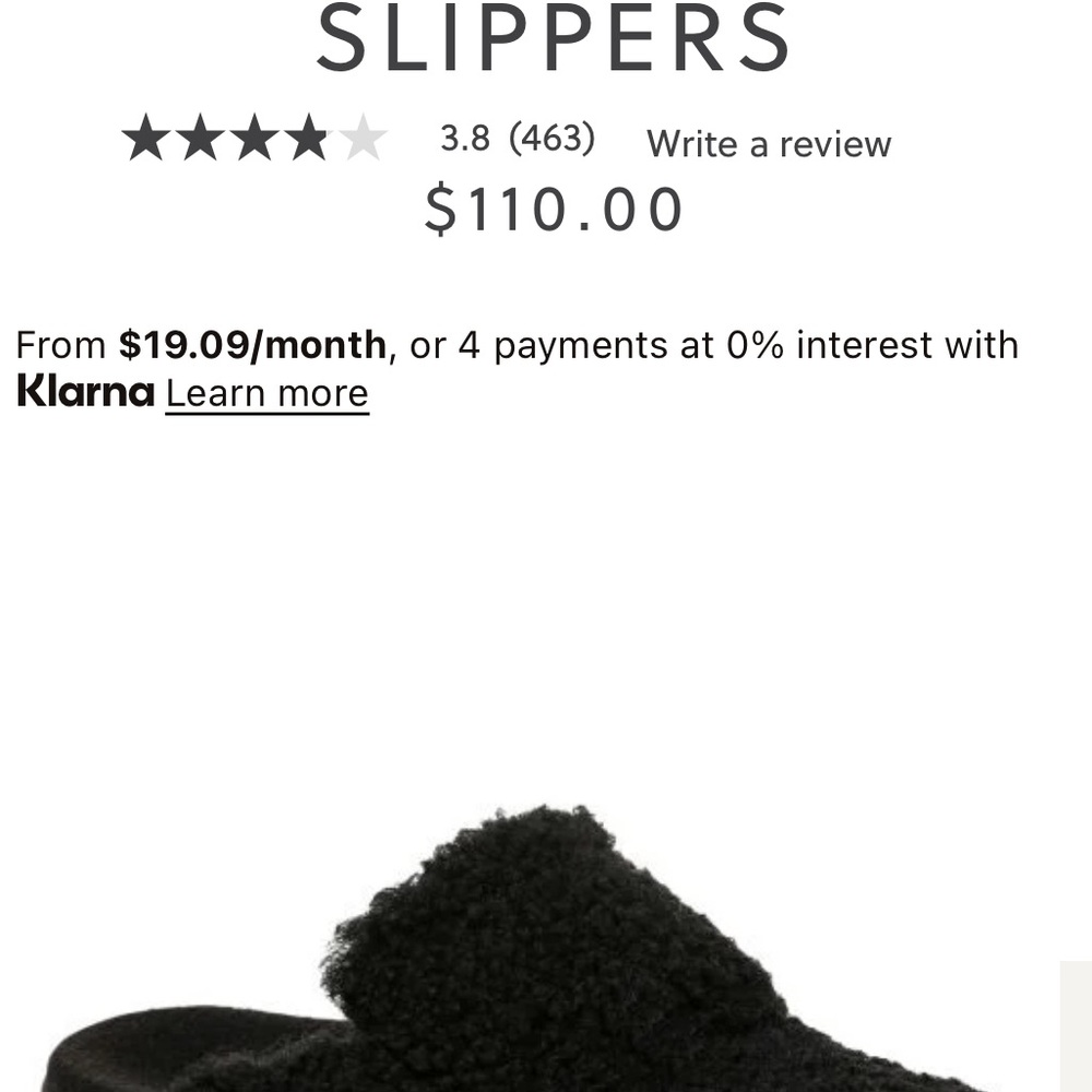 Vionic Black Gemma II Plush Mule Slippers